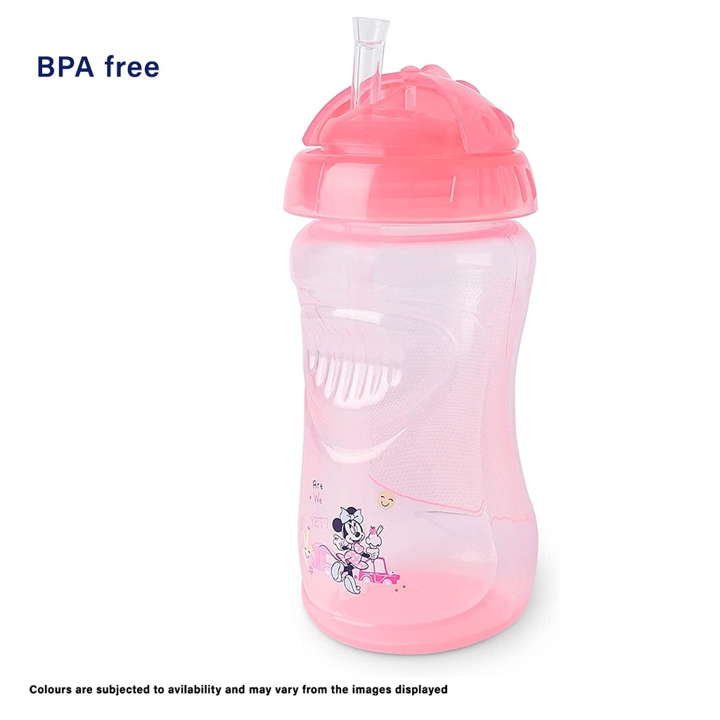 Disney Minnie Mouse 360ml Baby Straw Cup, Pack of 1's TRHA1706