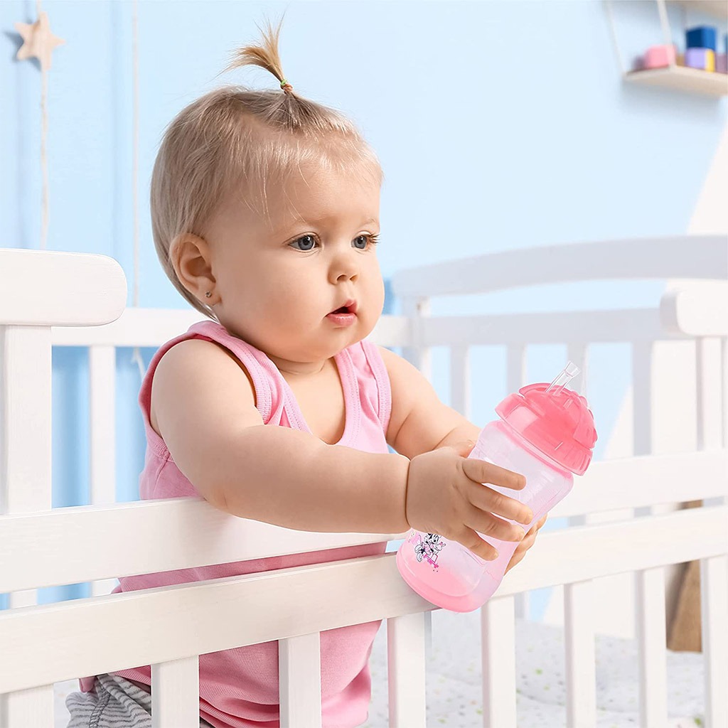 Disney Minnie Mouse 360ml Baby Straw Cup, Pack of 1's TRHA1706