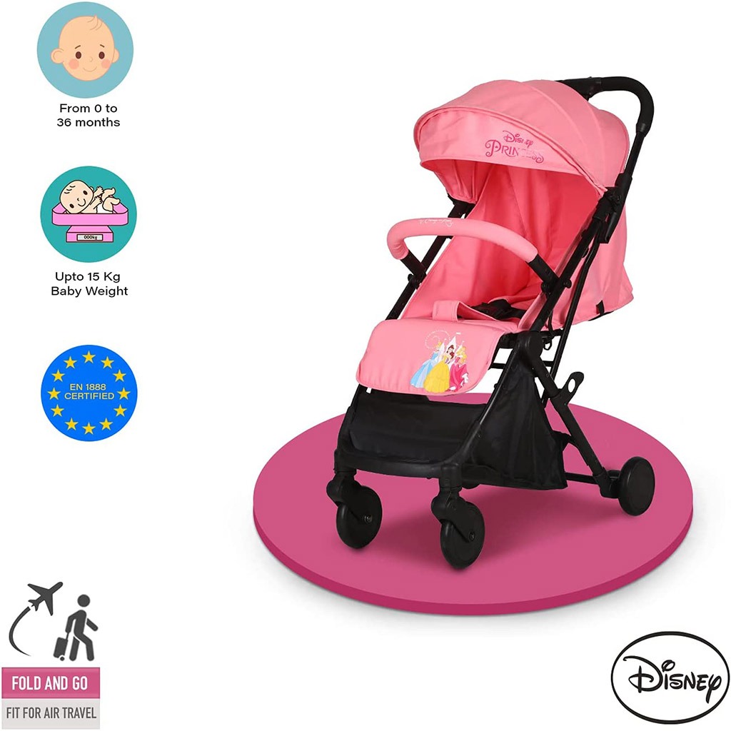 Disney Princess Light Weight Travel Stroller For 0 - 36 Months Baby - S101 Princess