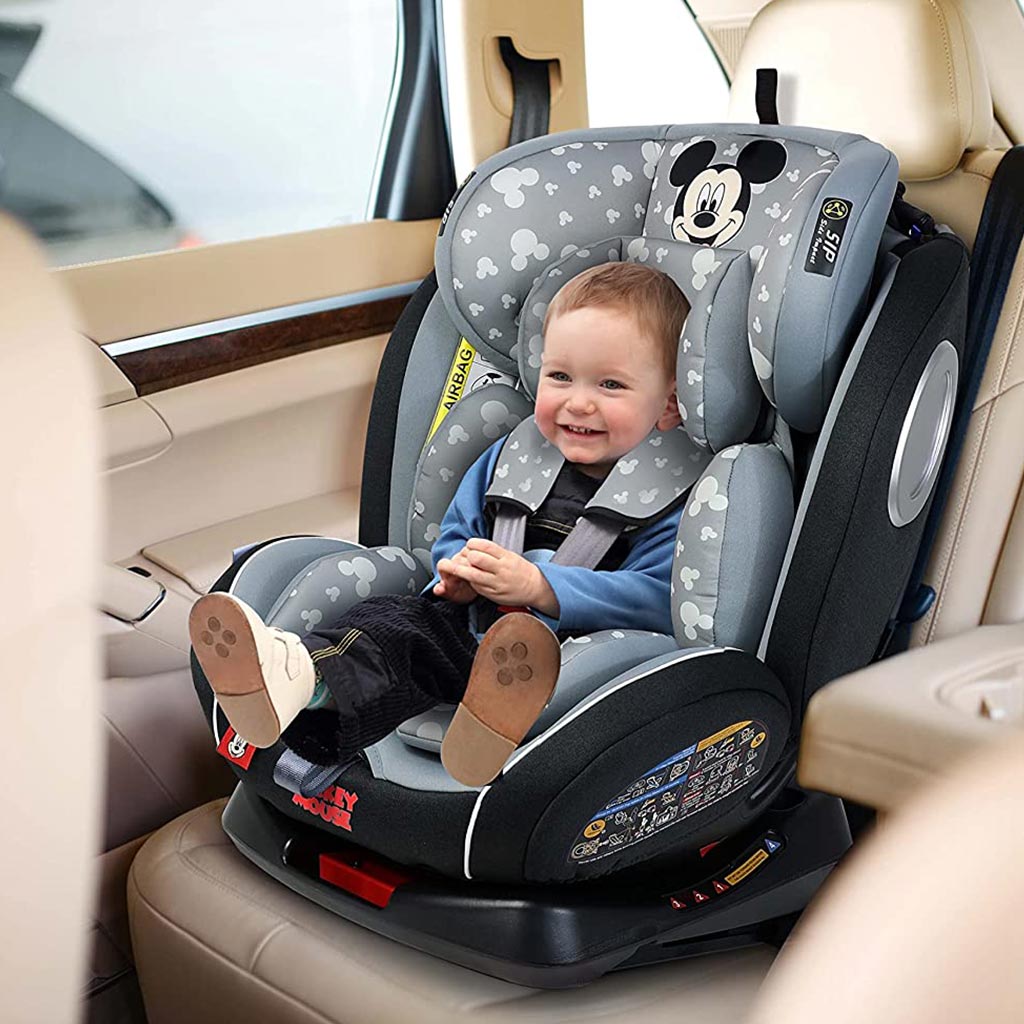 Disney Mickey Mouse 4-In-1 Car Seat For Baby/Kids Up to 36Kg -YC06 Mickey - B
