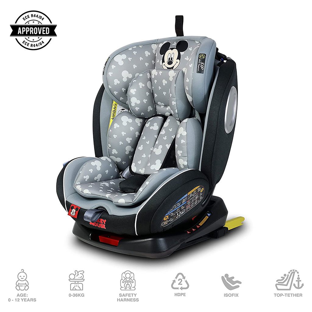 Disney Mickey Mouse 4-In-1 Car Seat For Baby/Kids Up to 36Kg -YC06 Mickey - B