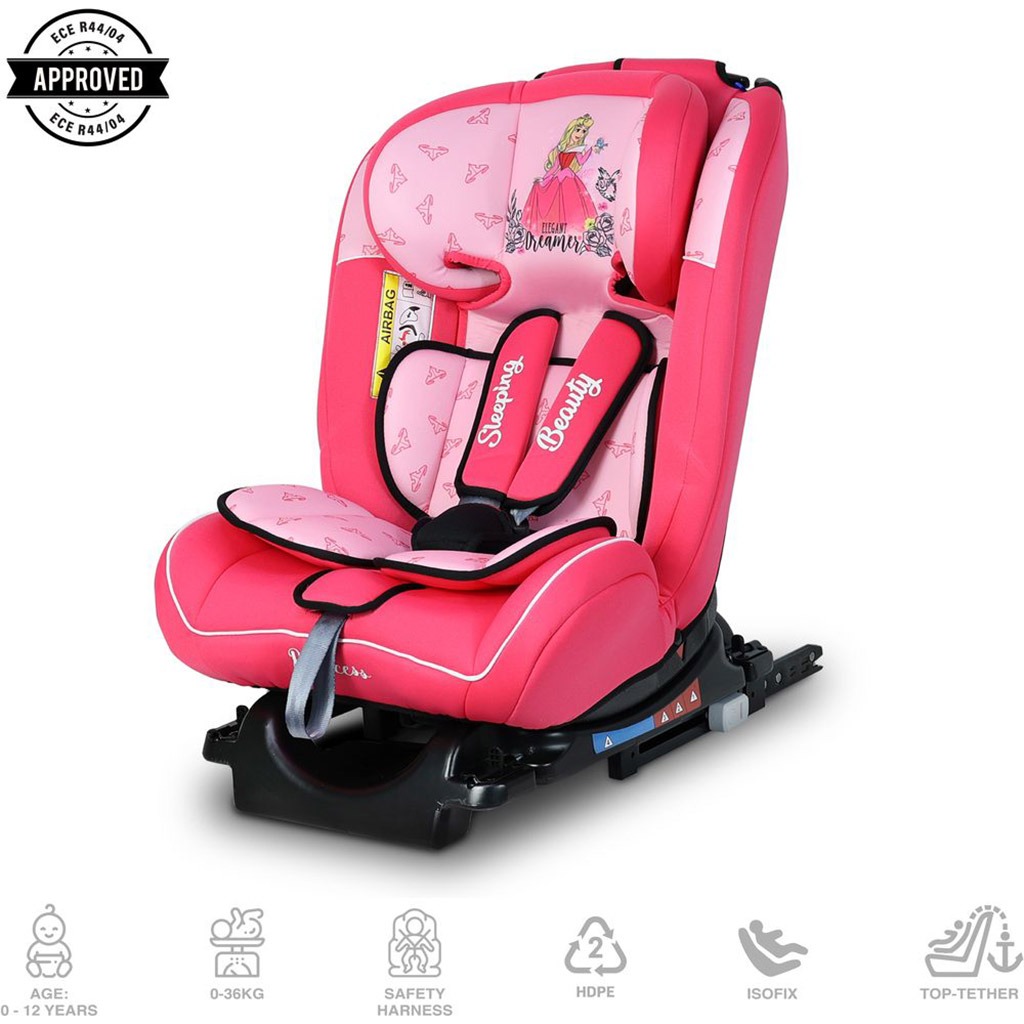 Disney Princess 4-In-1 Car Seat For Baby/Kids Up to 36Kg - Princess-A
