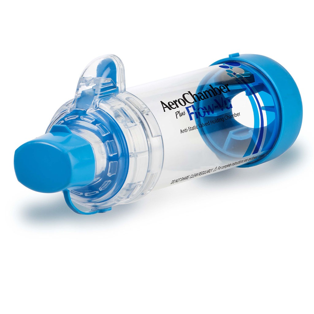 AeroChamber Plus Flow-Vu Anti-static Valved Holding Chamber With Mouthpiece For Adult