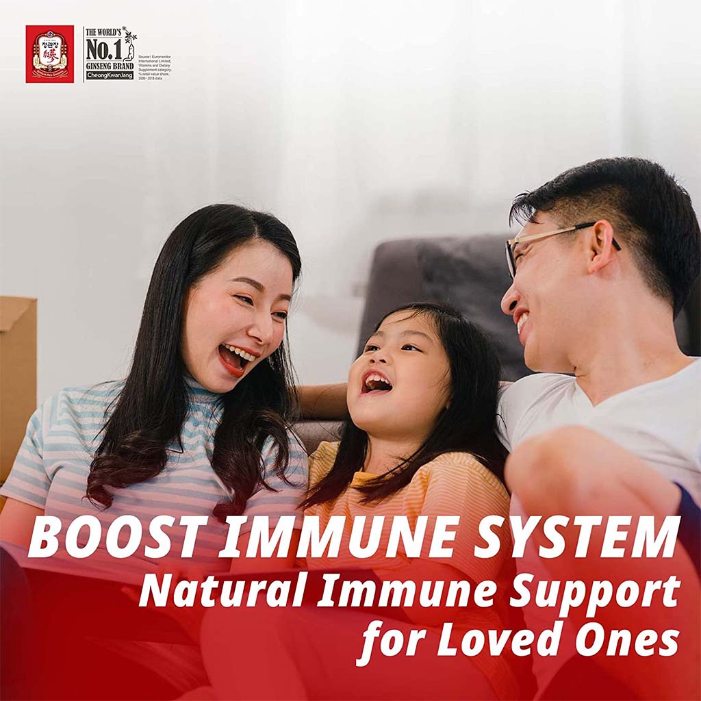 CheongKwanJang 6 Year Grown Korean Red Ginseng Everytime Portable Liquid Sticks 1000mg - 10ml, Pack of 20's