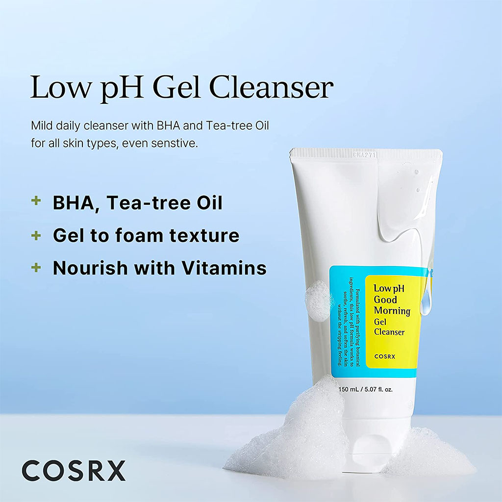 Cosrx Low PH Good Morning Gel Cleanser For All Skin Types 150ml