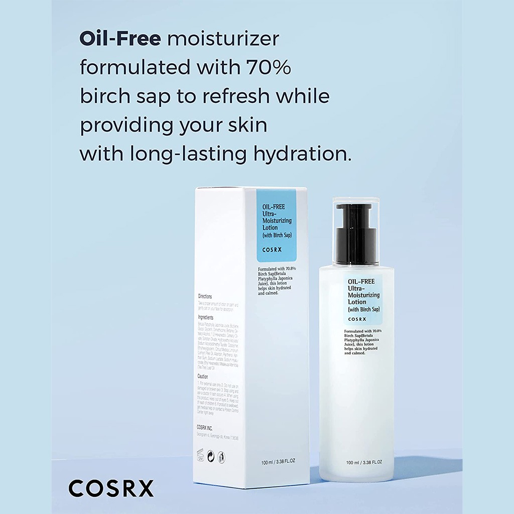 Cosrx Oil-Free-Ultra-Moisturizing Lotion With Birch Sap 100ml