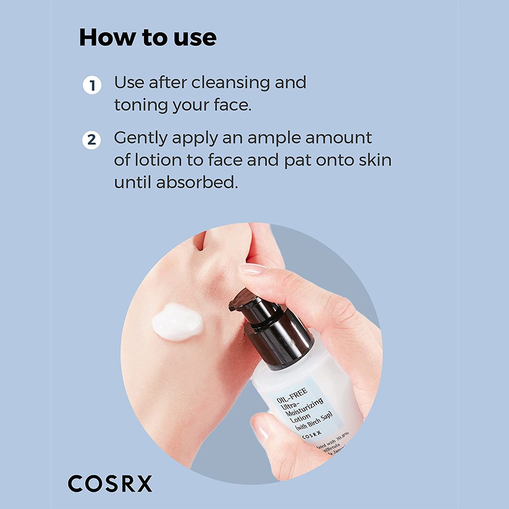 Cosrx Oil-Free-Ultra-Moisturizing Lotion With Birch Sap 100ml