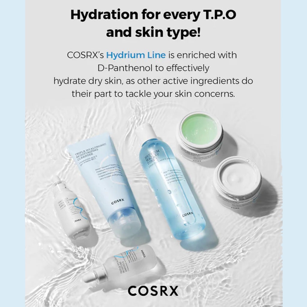 Cosrx Hydrium Green Tea Aqua Soothing Gel Cream For Hot irritated Skin 50ml