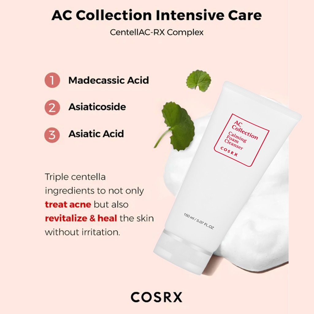 Cosrx AC Collection Calming Foam Cleanser with Salicylic Acid 150ml