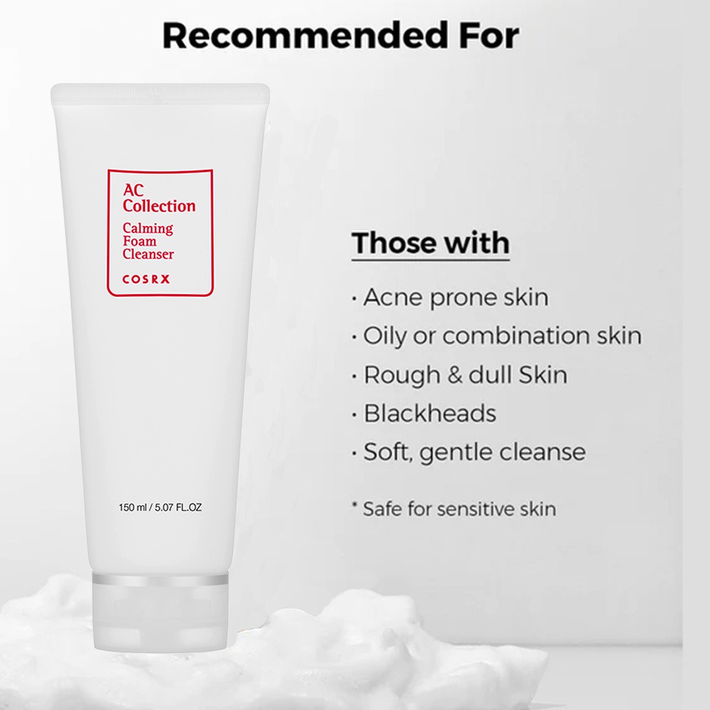 Cosrx AC Collection Calming Foam Cleanser with Salicylic Acid 150ml
