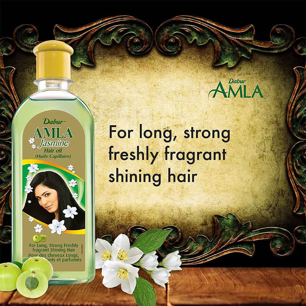 Dabur Amla Jasmine Hair Oil For Long, Strong, Fragrant & Shiny Hair 300ml