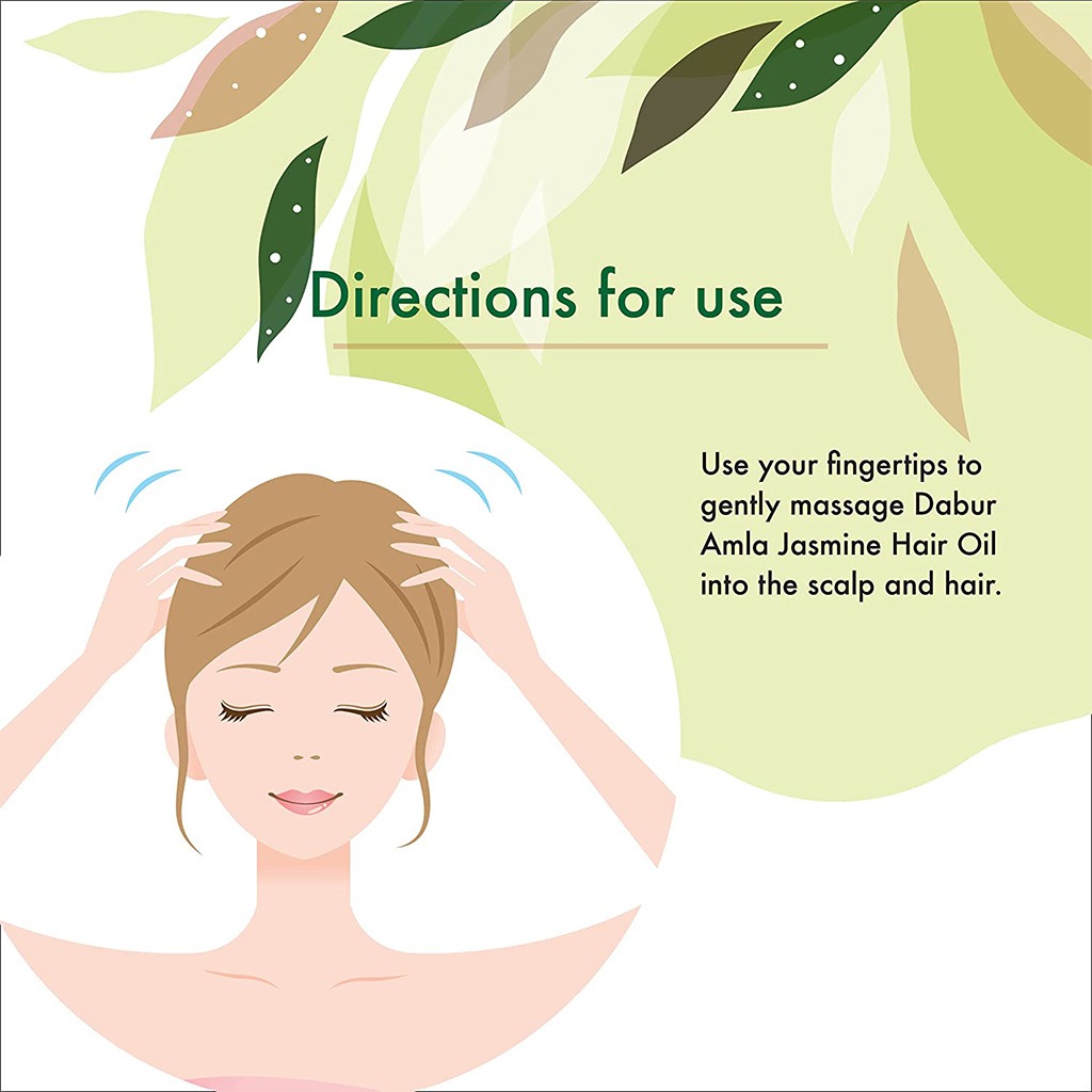 Dabur Amla Jasmine Hair Oil For Long, Strong, Fragrant & Shiny Hair 300ml