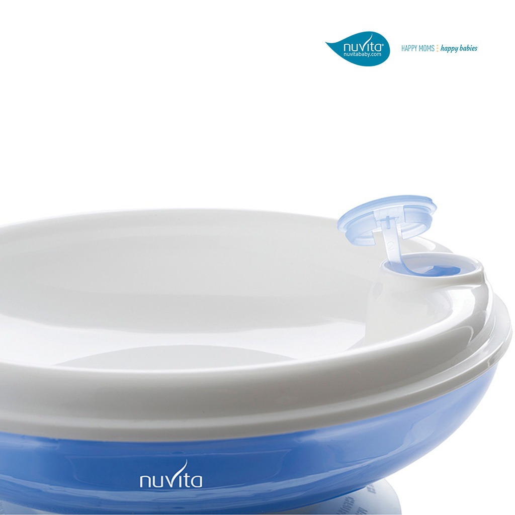 Nuvita Warm Plate With Hot Water Reservoir For 6+ Months Baby, Blue, Pack of 1's