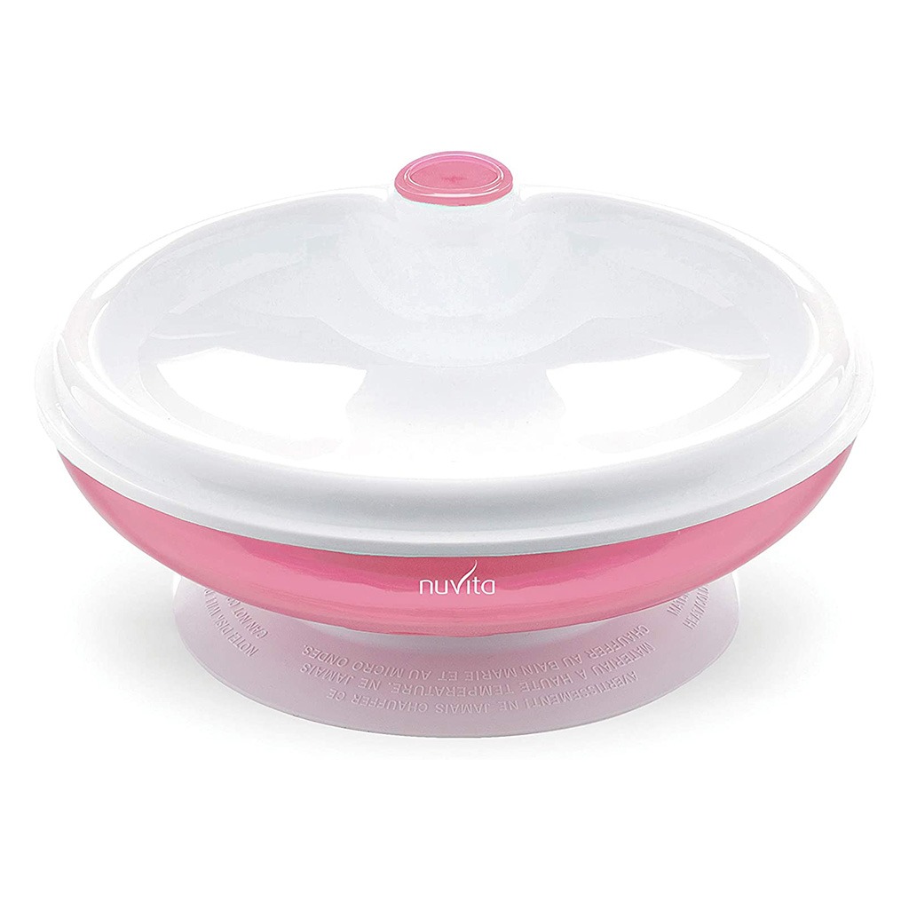 Nuvita Warm Plate With Hot Water Reservoir For 6+ Months Baby, Pink, Pack of 1's