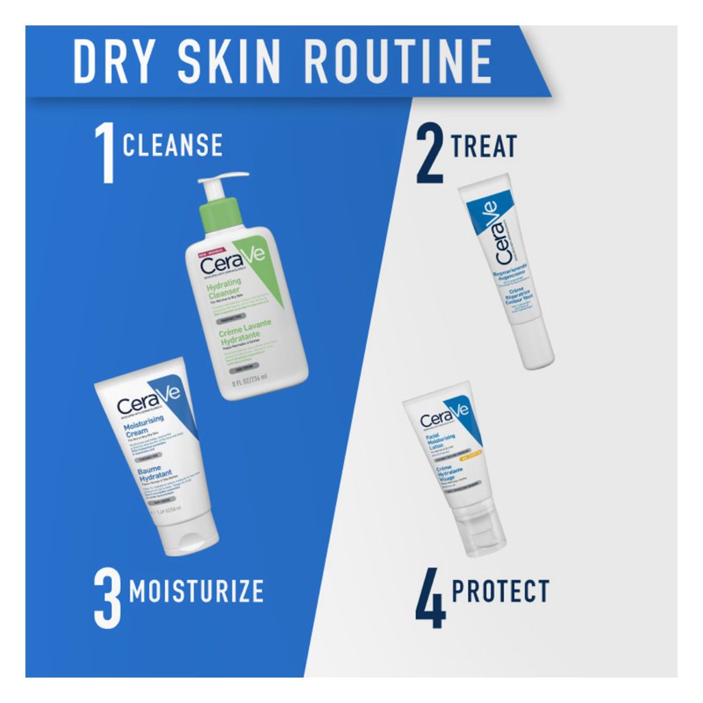 CeraVe Fragrance Free Moisturising Cream For Dry Skin 50ml