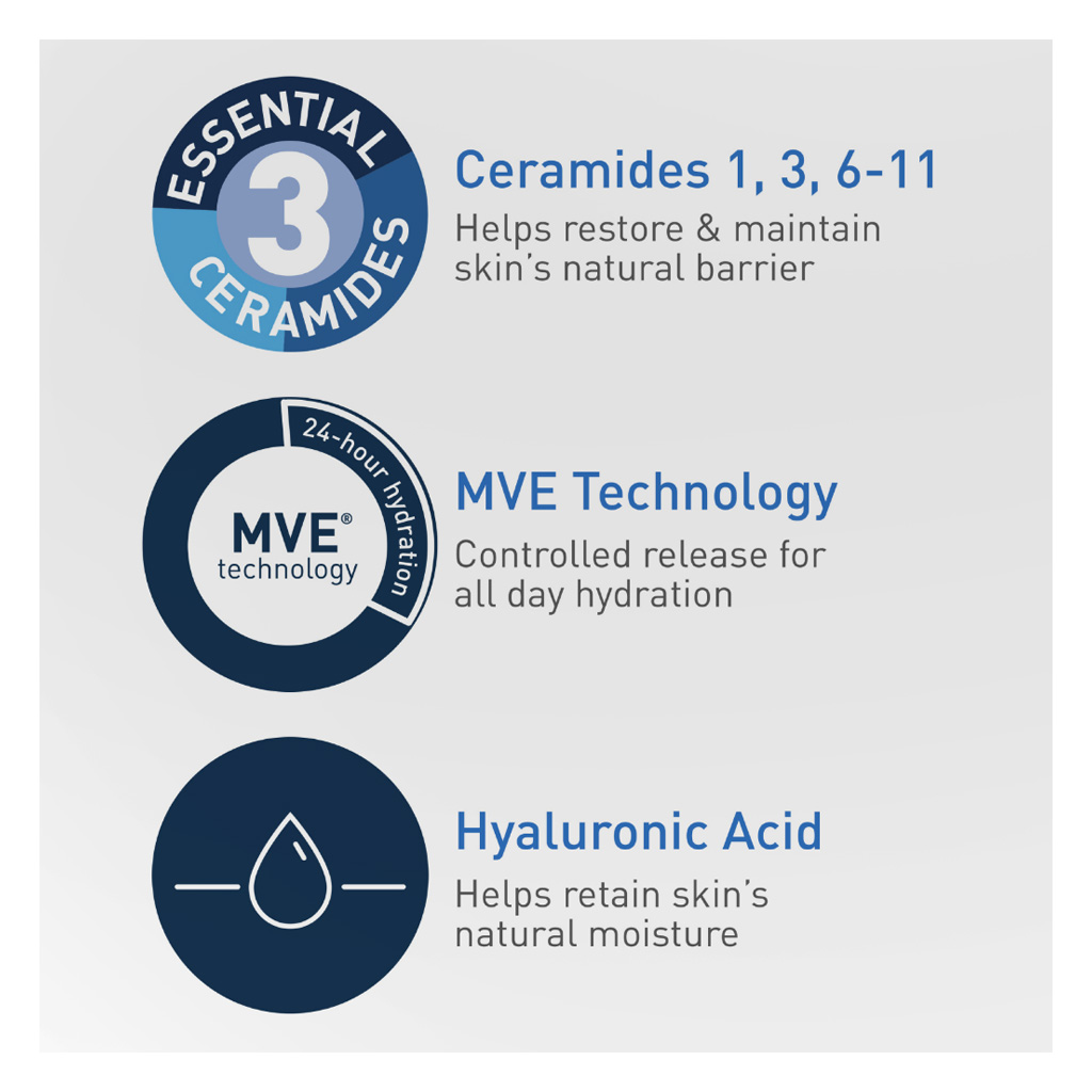 CeraVe Fragrance Free Moisturising Cream For Dry Skin 50ml