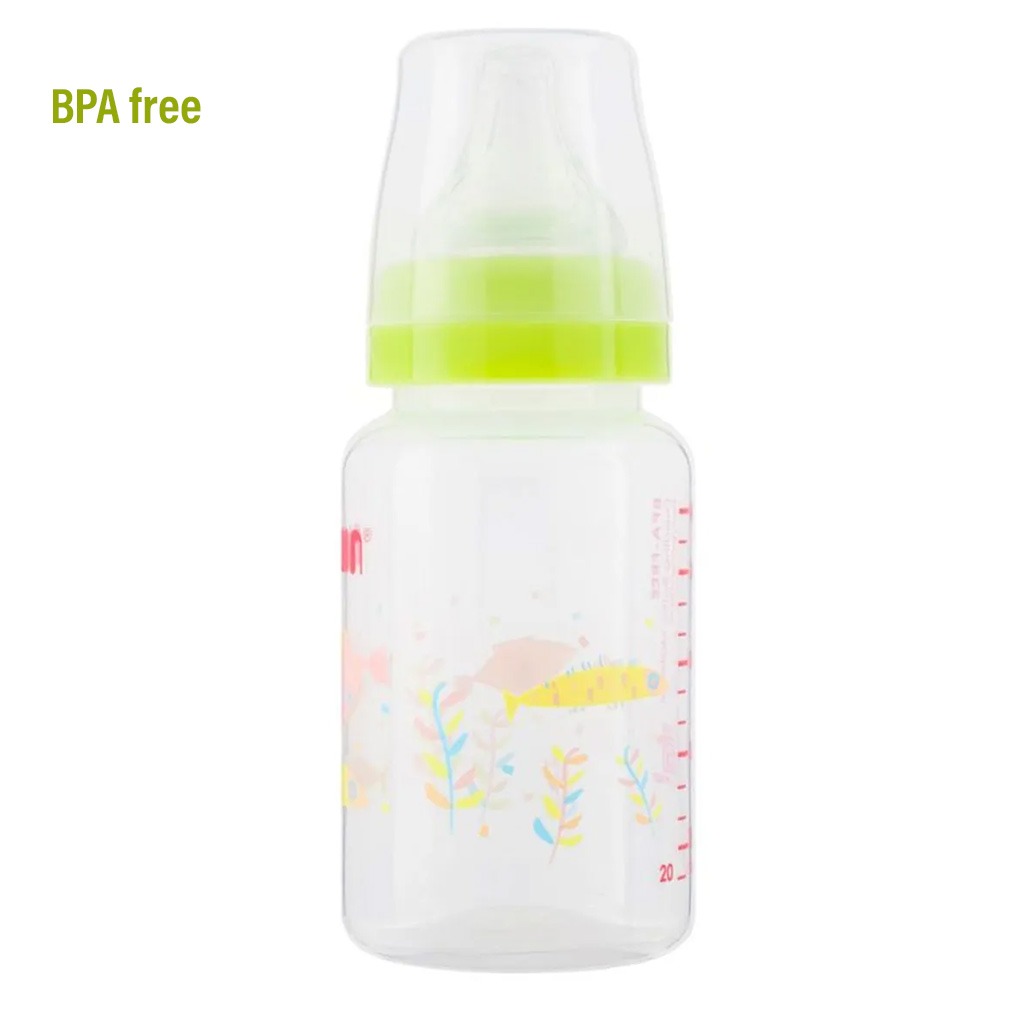 Farlin Little Artist Collection 140ml Standard Neck PP Feeding Bottle Green For 0+ Months Baby, Pack of 1's