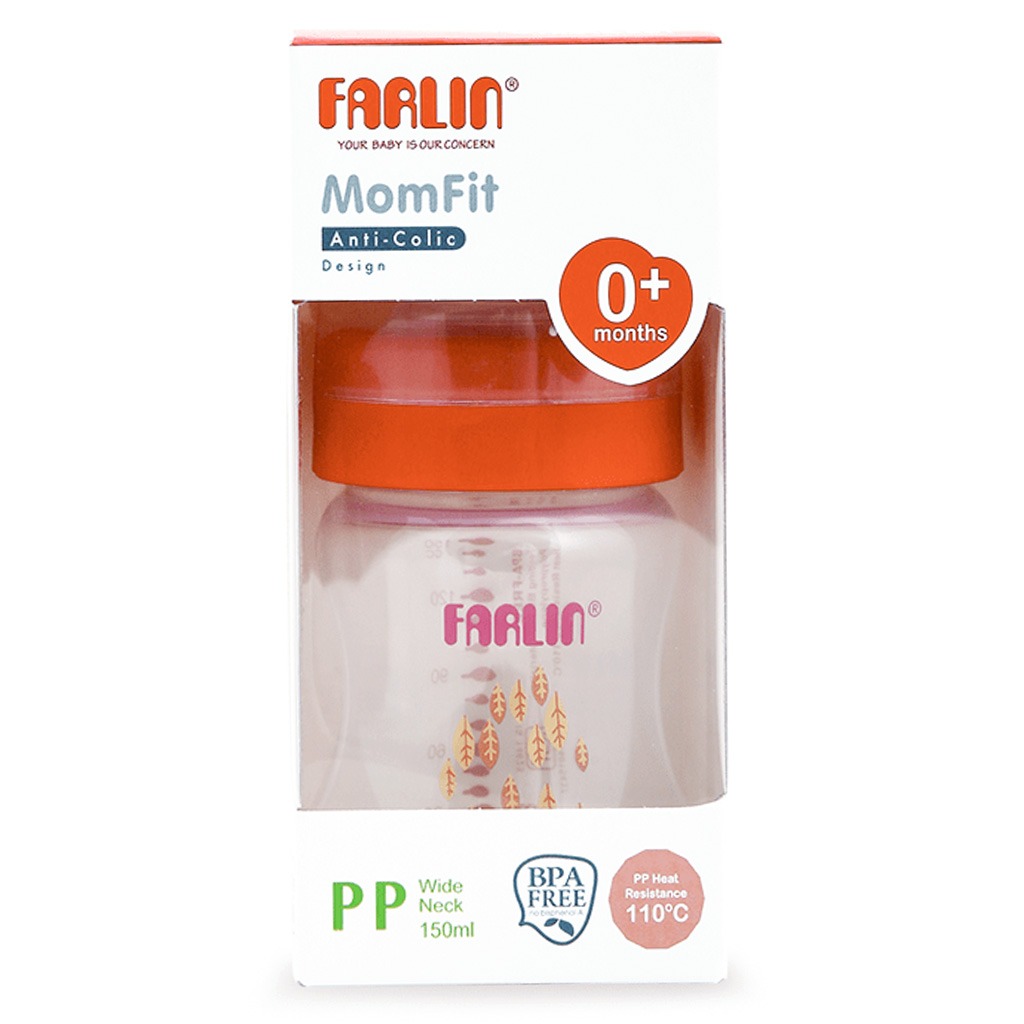 Farlin Seasons Series Wide Neck 150ml PP Feeding Bottle For 0 Months+ Baby, Pack of 1's