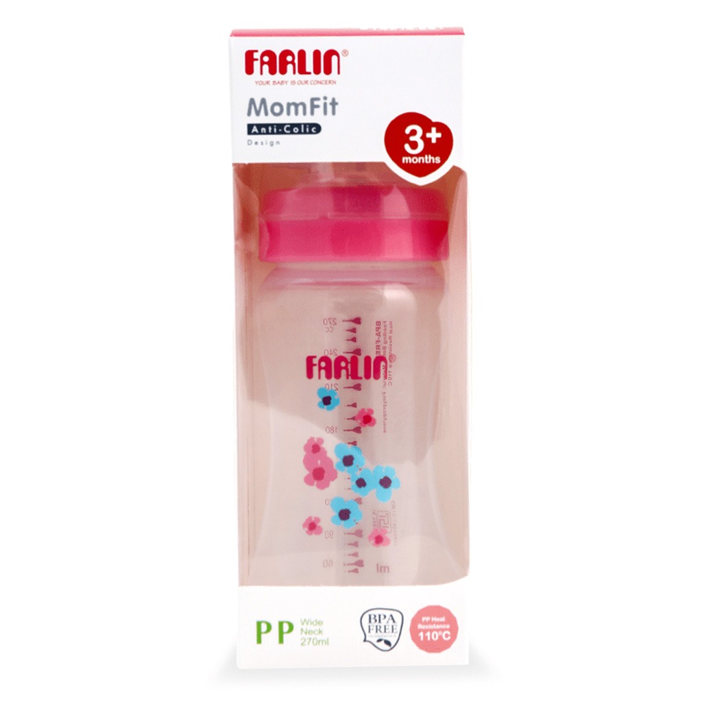 Farlin Seasons Series Wide Neck 270ml PP Feeding Bottle For 3 Months+ Baby, Pack of 1's