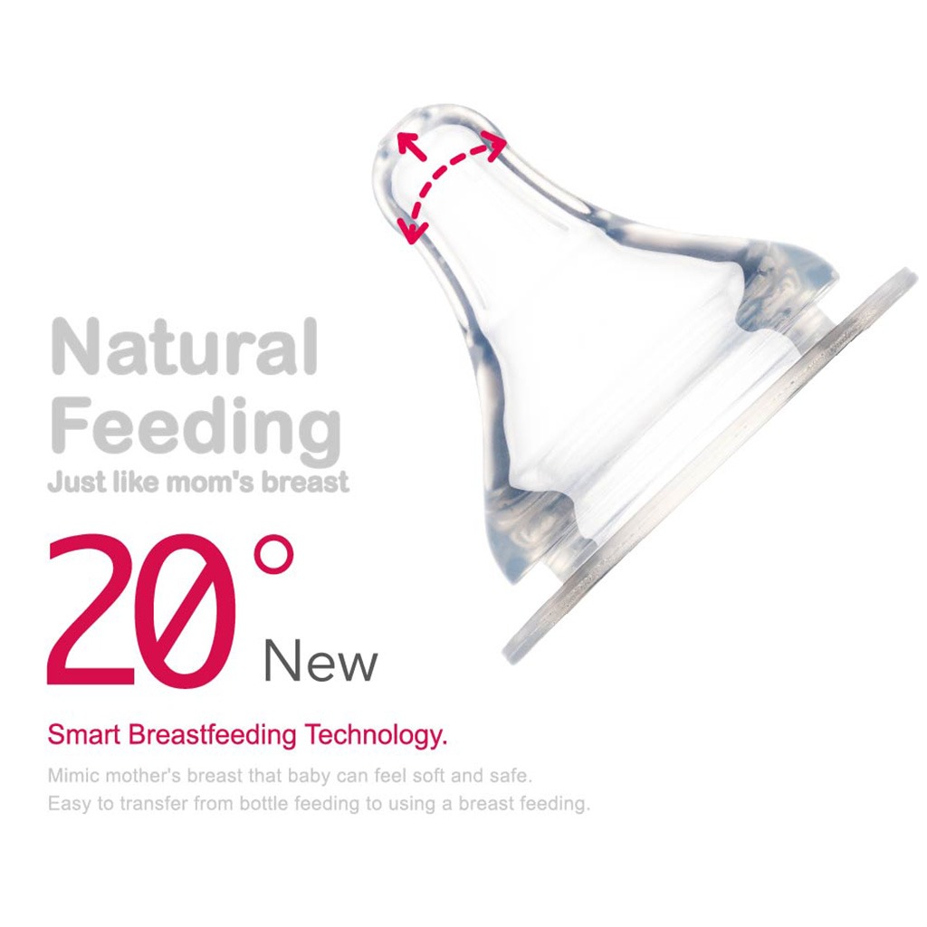 Farlin Anti-Colic Silicone Silky Nipple For Wide Neck Bottle For 0 Months+ Baby, Small AC - 22004 (S), Pack of 1's