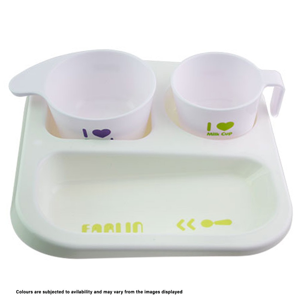 Farlin J'Aime Pe-Pa Plate For 12 Months+ Baby, Pack of 3 Pieces