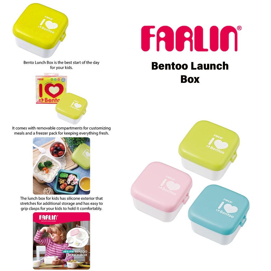Farlin Bentoo Lunch Box For 6 Months+ Baby AEF-B008, Pack of 1's