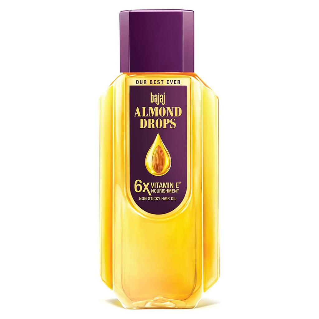 Bajaj Almond Drops Non Sticky Hair Oil For Reduced Hair Fall 500ml