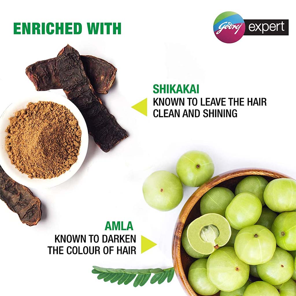 Godrej Expert Easy 5-Minute Hair Color Shampoo With No Ammonia, Natural Brown, Pack of 8 x 18ml