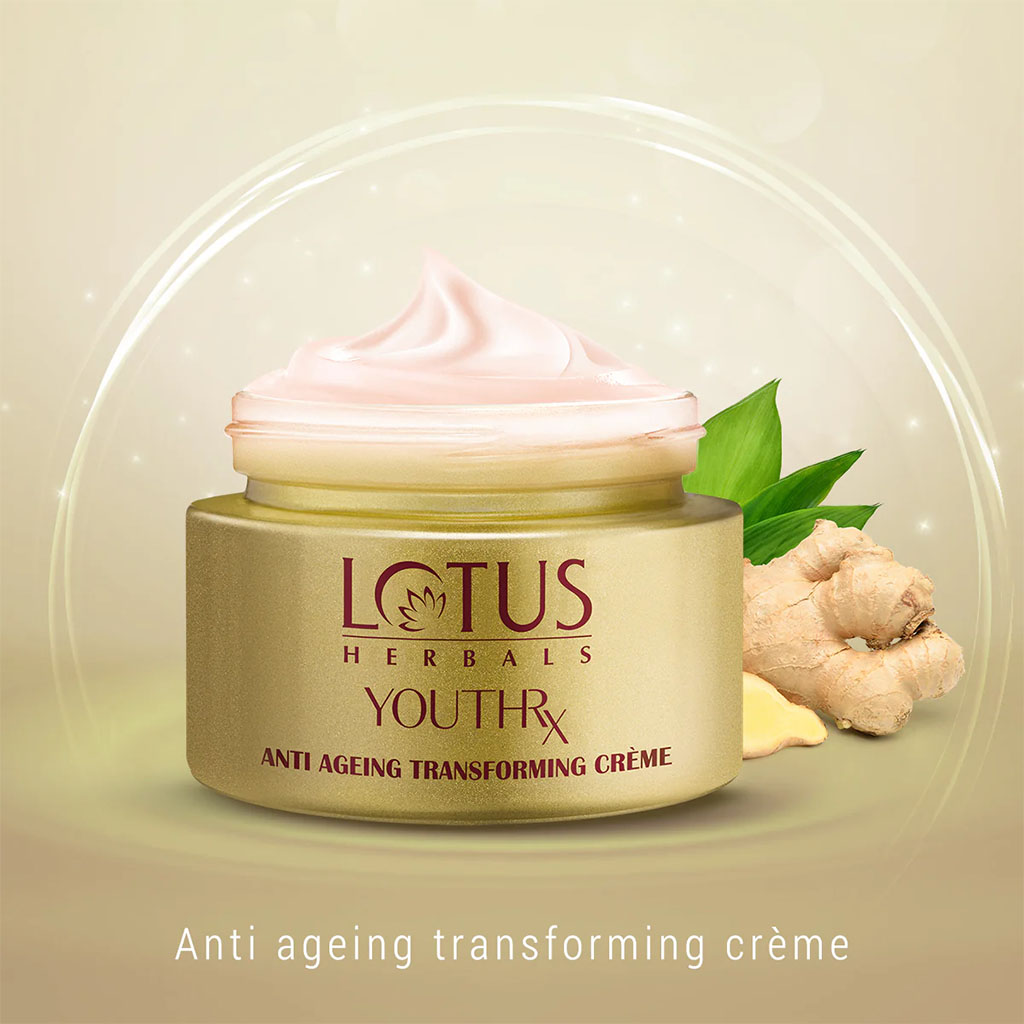 Lotus Herbals YouthRx SPF25 PA+++ Anti Ageing Transforming Cream 50g + Lotus Herbals YouthRx Active Anti Ageing Foaming Gel 100g PROMO PACK