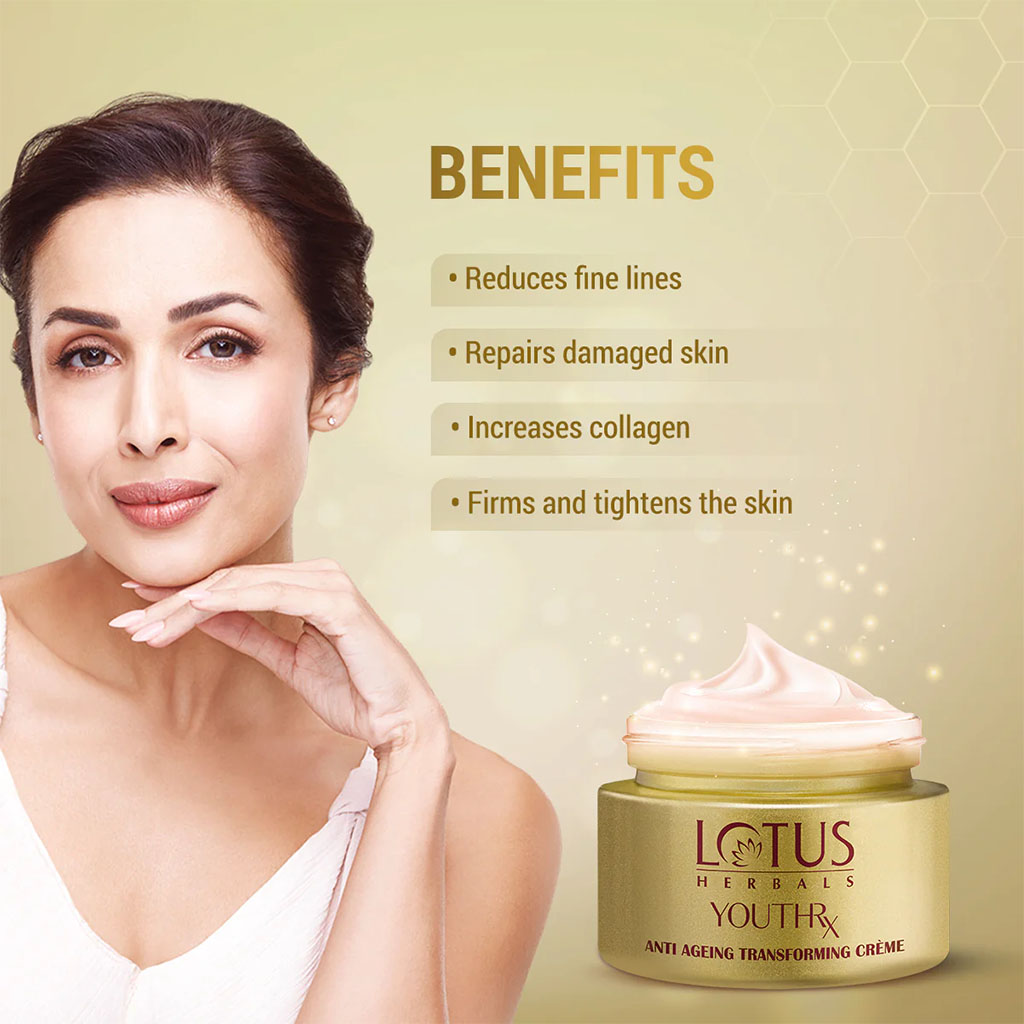 Lotus Herbals YouthRx SPF25 PA+++ Anti Ageing Transforming Cream 50g + Lotus Herbals YouthRx Active Anti Ageing Foaming Gel 100g PROMO PACK