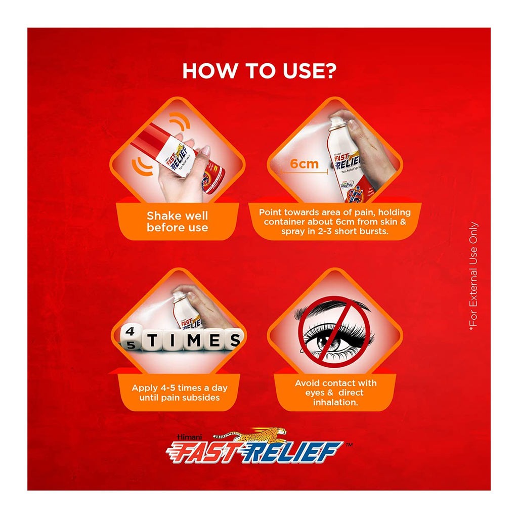 Himani Fast Relief Spray For Fast Pain & Sprain Relief 150ml