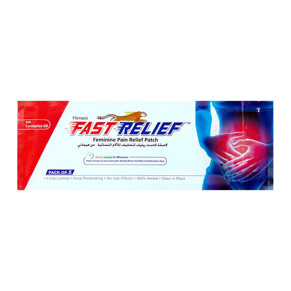 Himani Fast Relief Feminine Menstrual Pain Relief Patch, Pack of 5's