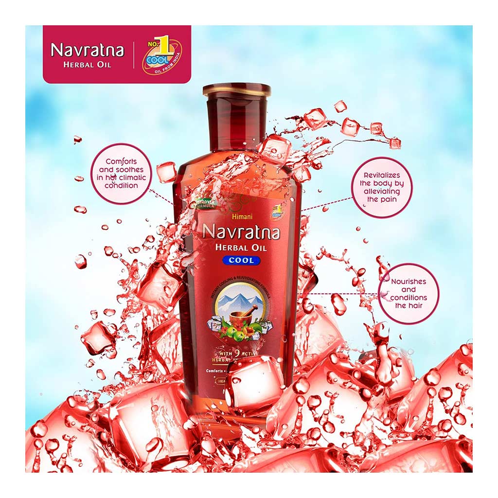 Himani Navratna Stress Relieving Head & Body Massage Oil 100ml