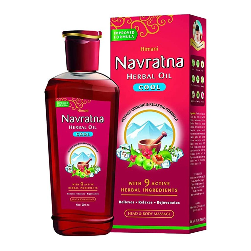 Himani Navratna Stress Relieving Head & Body Massage Oil 200ml