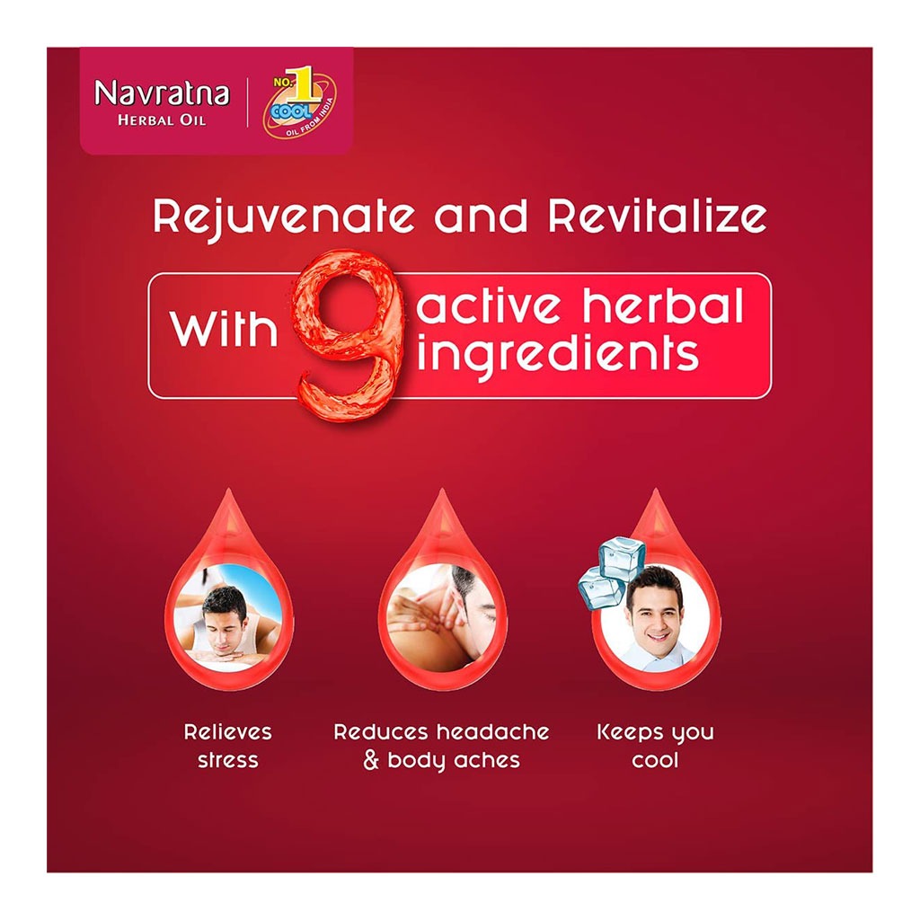 Himani Navratna Stress Relieving Head & Body Massage Oil 300ml