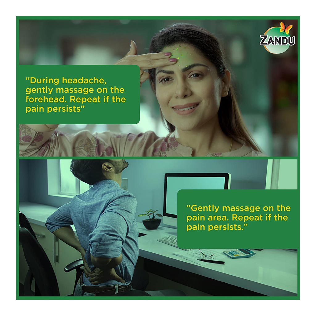 Zandu Balm For Headache, Cold & Body Ache 9ml