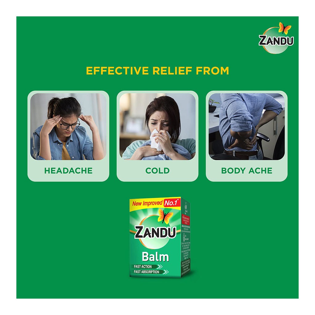 Zandu Balm For Headache, Cold & Body Ache 25ml