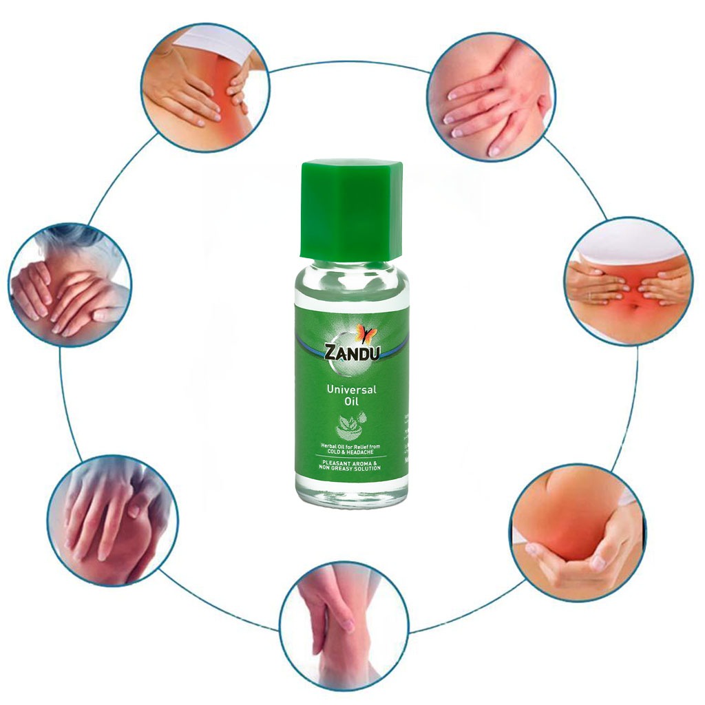 Zandu Pain Relief Universal Oil For Head Ache and Cold 28ml