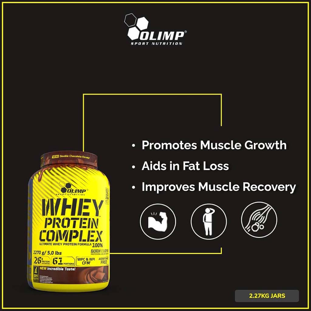 Olimp Gold Edition Whey Protein Complex Protein Powder Double Chocolate 2270g