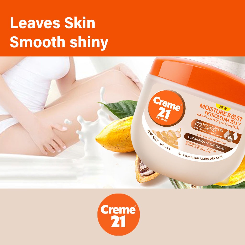 Creme 21 Cocca-Rich Moisturizing Petroleum Jelly For Ultra Dry Skin 300ml