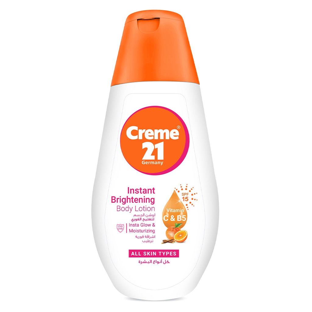 Creme 21 Instant Brightening Body Lotion With SPF 15 For All Skin Types 250ml