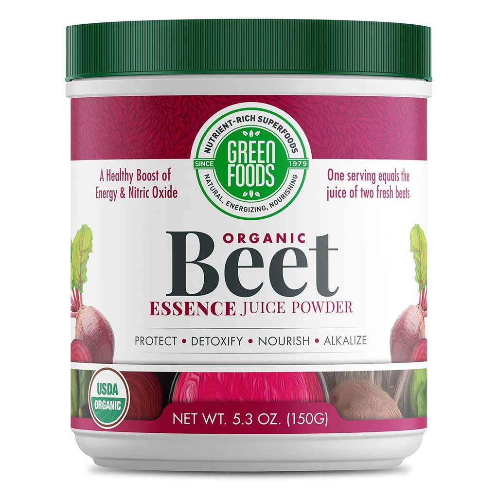 Green Foods Energy & Nitric Oxide Boosting Organic Beet Essence Juice Powder 150g