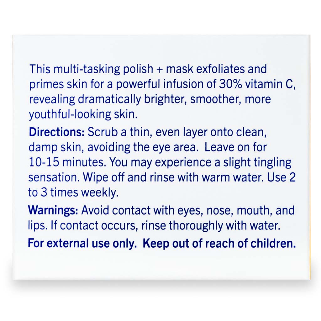 Obagi Professional-C 30% L-Ascorbic Acid 2-in-1 Brightening Microdermabrasion Polish + Face Mask 80g