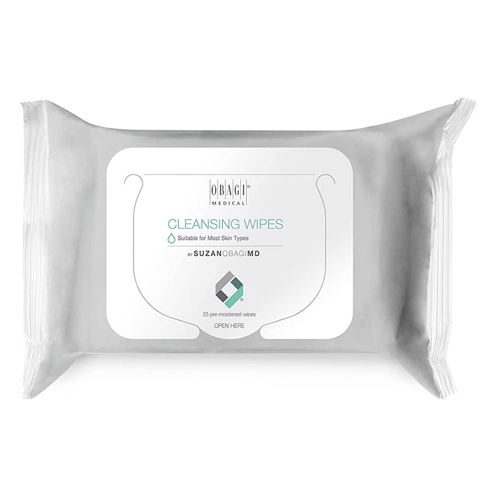 Obagi Medical On The Go Cleansing & Makeup Removing Wipes For Oily & Acne Prone Skin, Pack of 25's