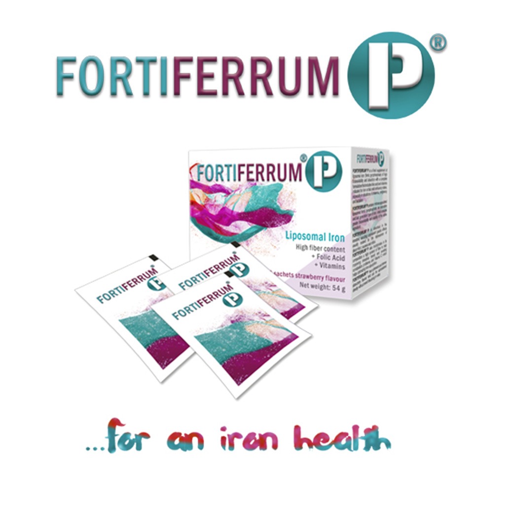 Fortiferrum P Liposomal Iron Supplement Sachets For Pregnancy With Fiber, Vitamins & Folic Acid, Pack of 30's