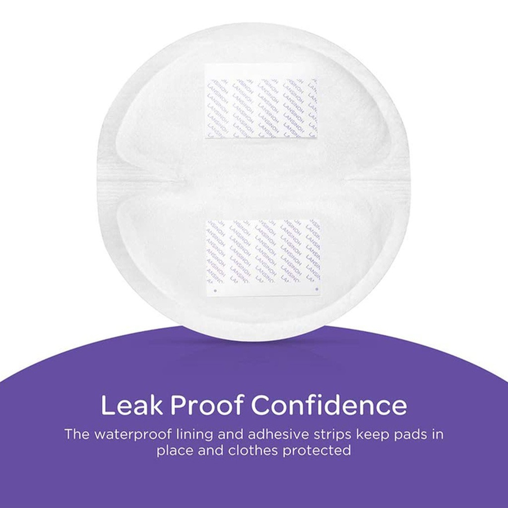 Lansinoh Ultra Thin Stay Dry Disposable Nursing Pads With Blue Lock Core, Pack of 24's