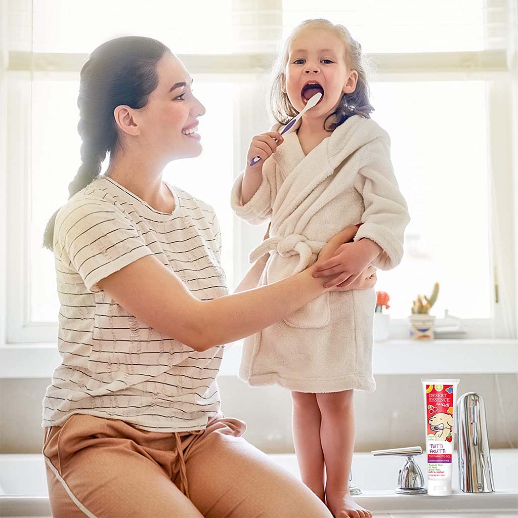 Desert Essence Tutti Frutti Fluoride-Free Kids Gel Toothpaste 133g