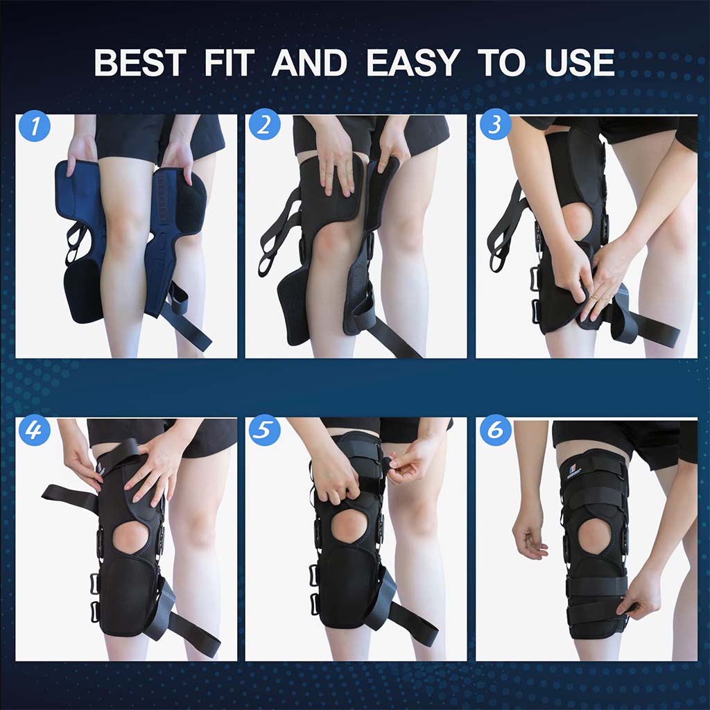 Thuasne Ligaflex Three Pannel Immo 0° Knee Immobilizer Small With Height 50 cm 