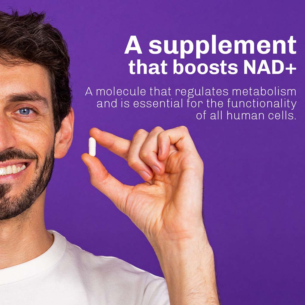 NMN Bio Beta Nicotinamide Mononucleotide 500mg Capsules For Anti-aging Support, Pack of 30's