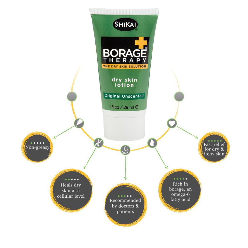 ShiKai Borage Therapy The Dry Skin Solution Original Unscented Dry Skin Lotion 29ml